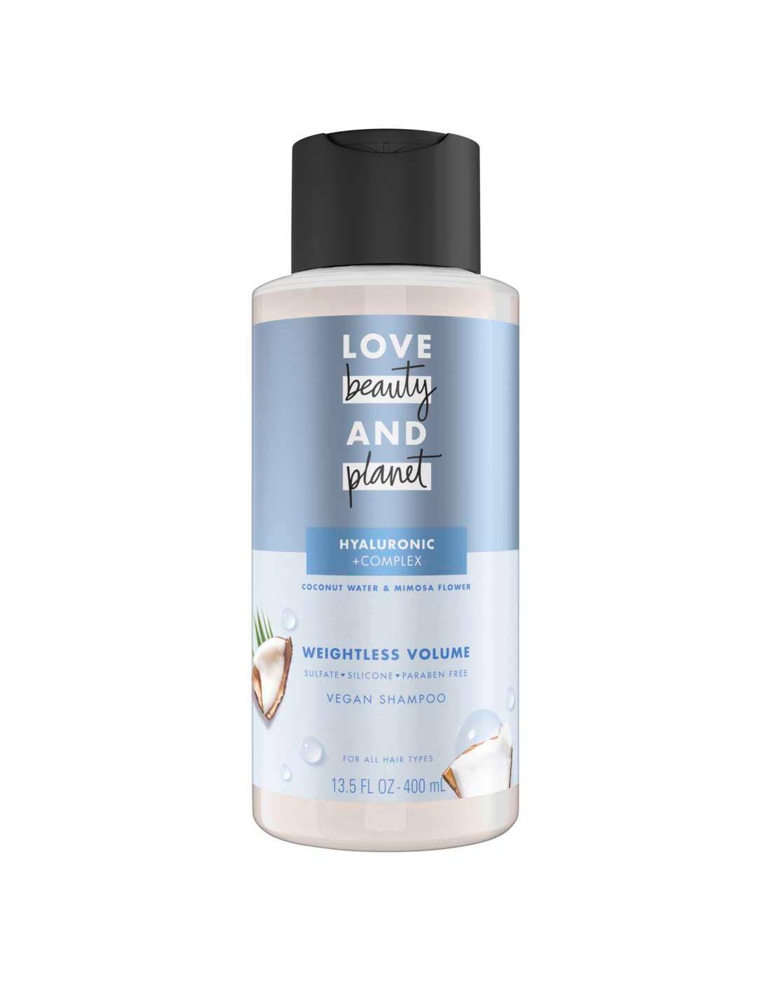 Love Beauty and Weightless Volume Vegan Shampoo Coconut Water & Mimosa Flower Shop
