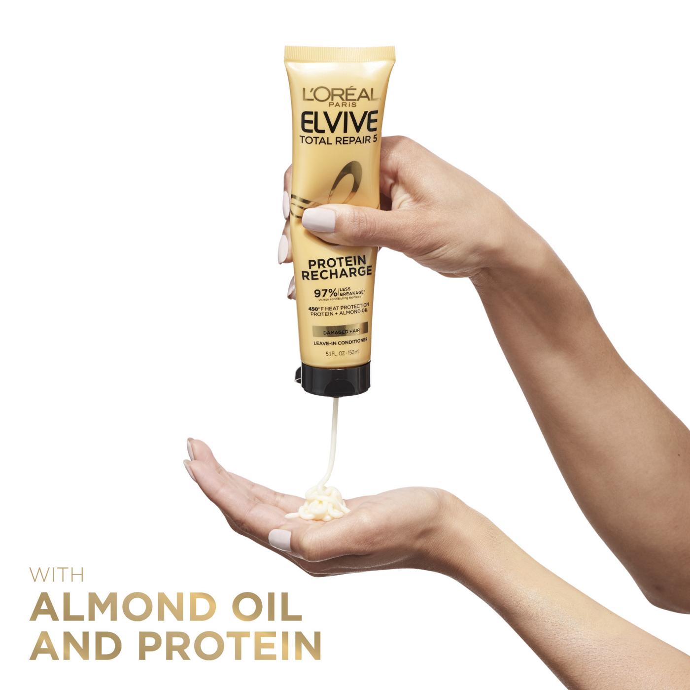 L'Oréal Paris Elvive Total Repair 5 Protein Recharge Leave-In Conditioner; image 8 of 9