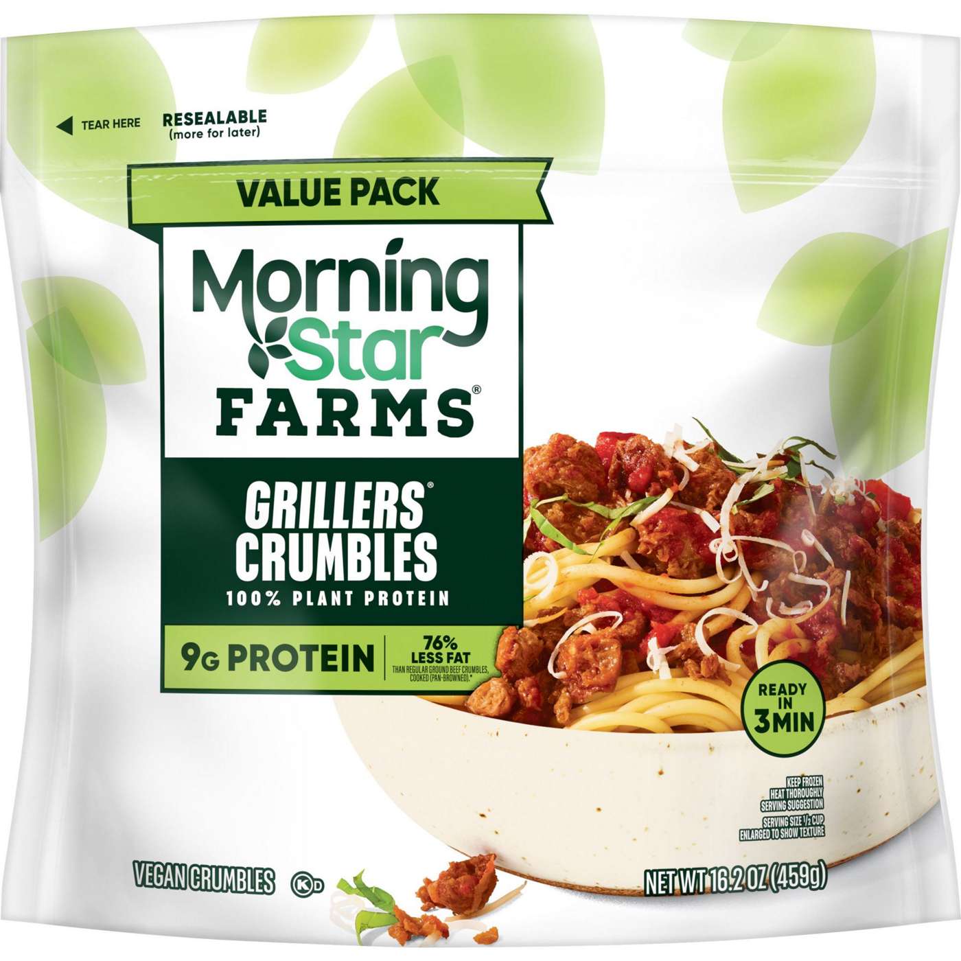 MorningStar Farms Meal Starters Grillers Vegan Crumbles; image 1 of 4