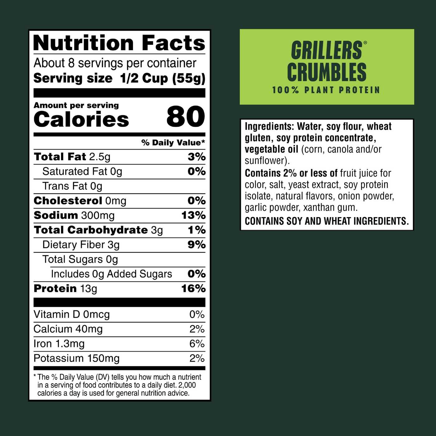 MorningStar Farms Meal Starters Grillers Plant Based Vegan Crumbles; image 5 of 6