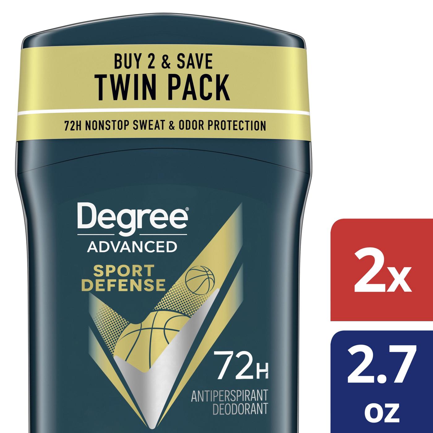 Degree Men 72 Hr Advanced Protection Antiperspirant Deodorant - Sport Defense, 2.7 oz; image 3 of 3