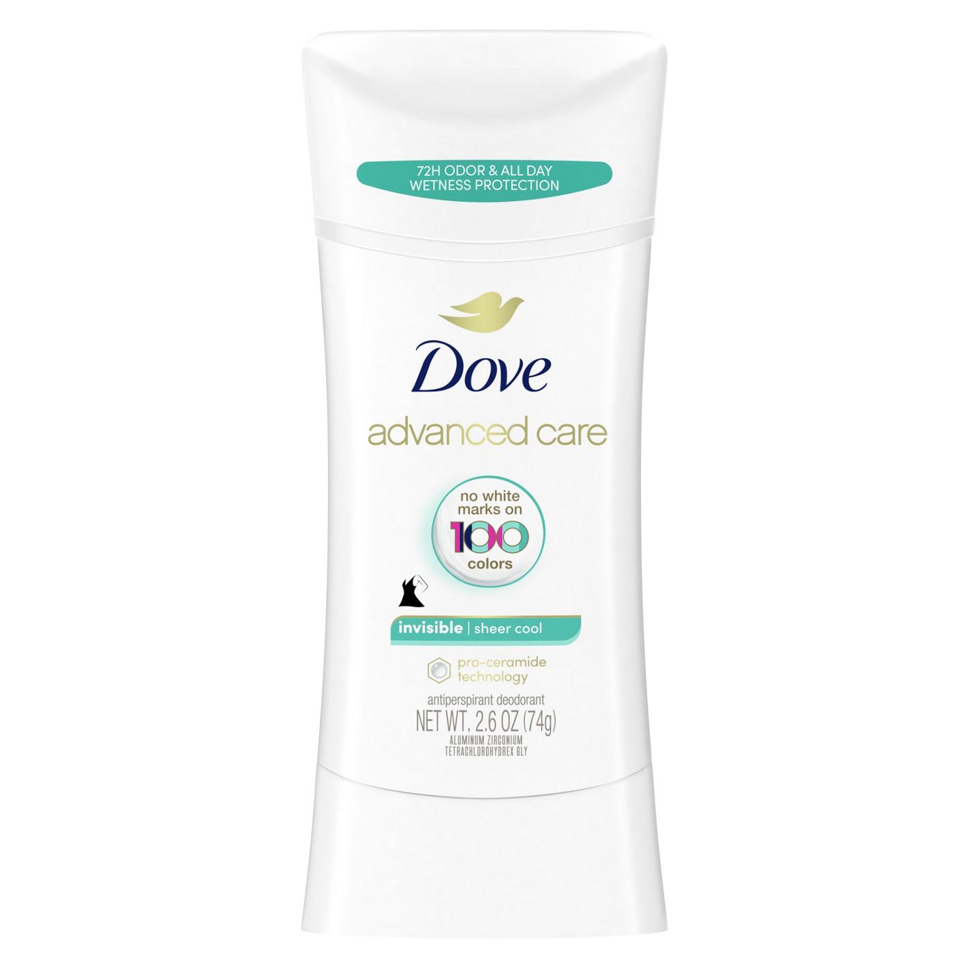 Dove Advanced Care Invisible Antiperspirant Deodorant - Sheer Cool; image 1 of 14