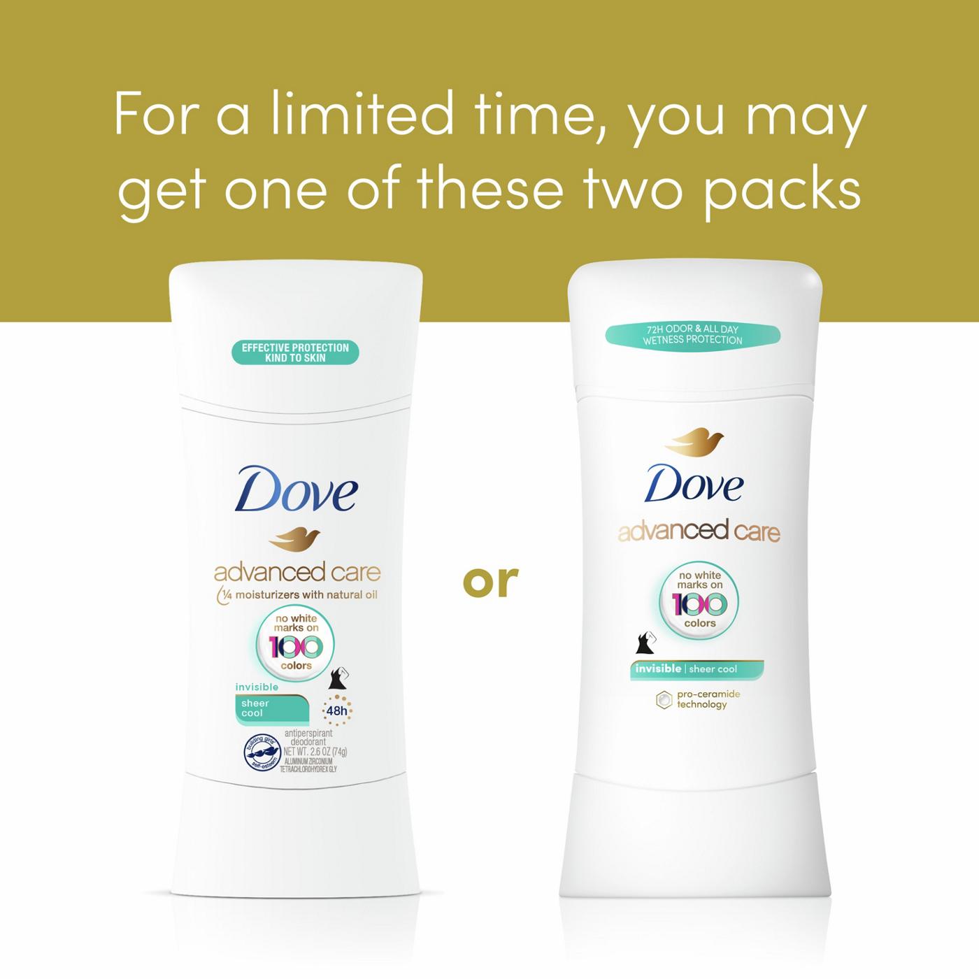Dove Advanced Care Invisible Antiperspirant Deodorant - Sheer Cool; image 7 of 14