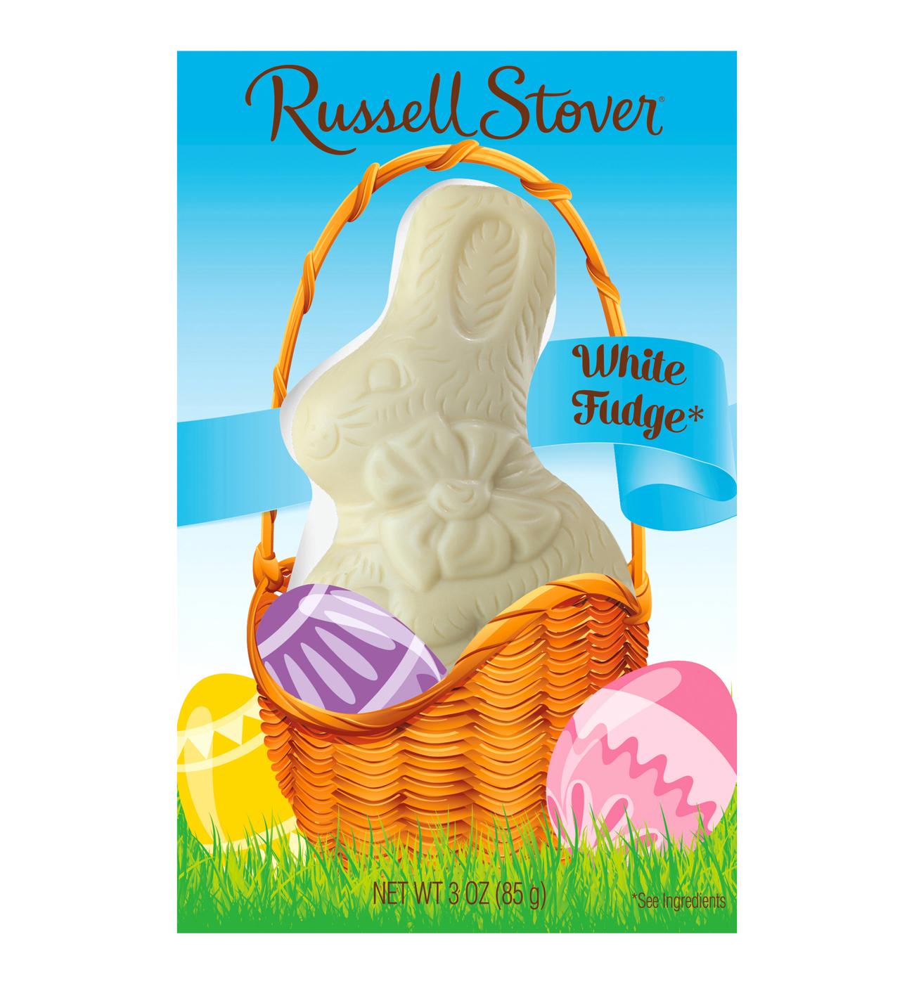 Russell Stover White Fudge Bunny Easter Candy; image 1 of 2