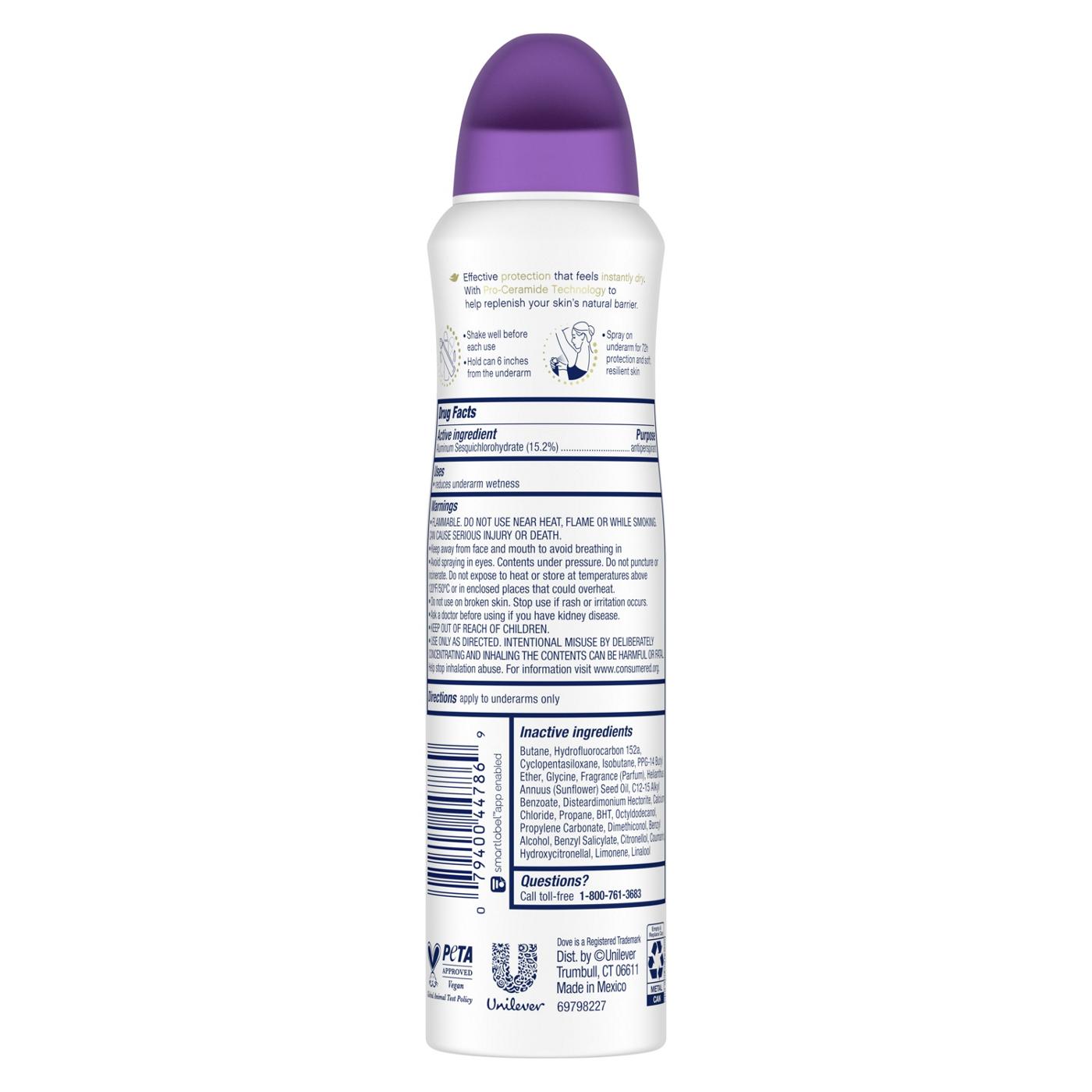 Dove Advanced Care Dry Spray Antiperspirant Deodorant - Lavender; image 3 of 8