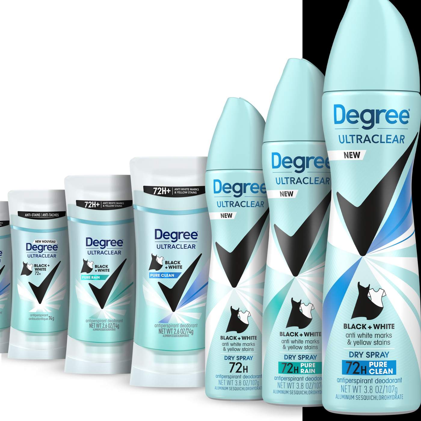 Degree UltraClear Antiperspirant Deodorant - Black+White; image 5 of 7