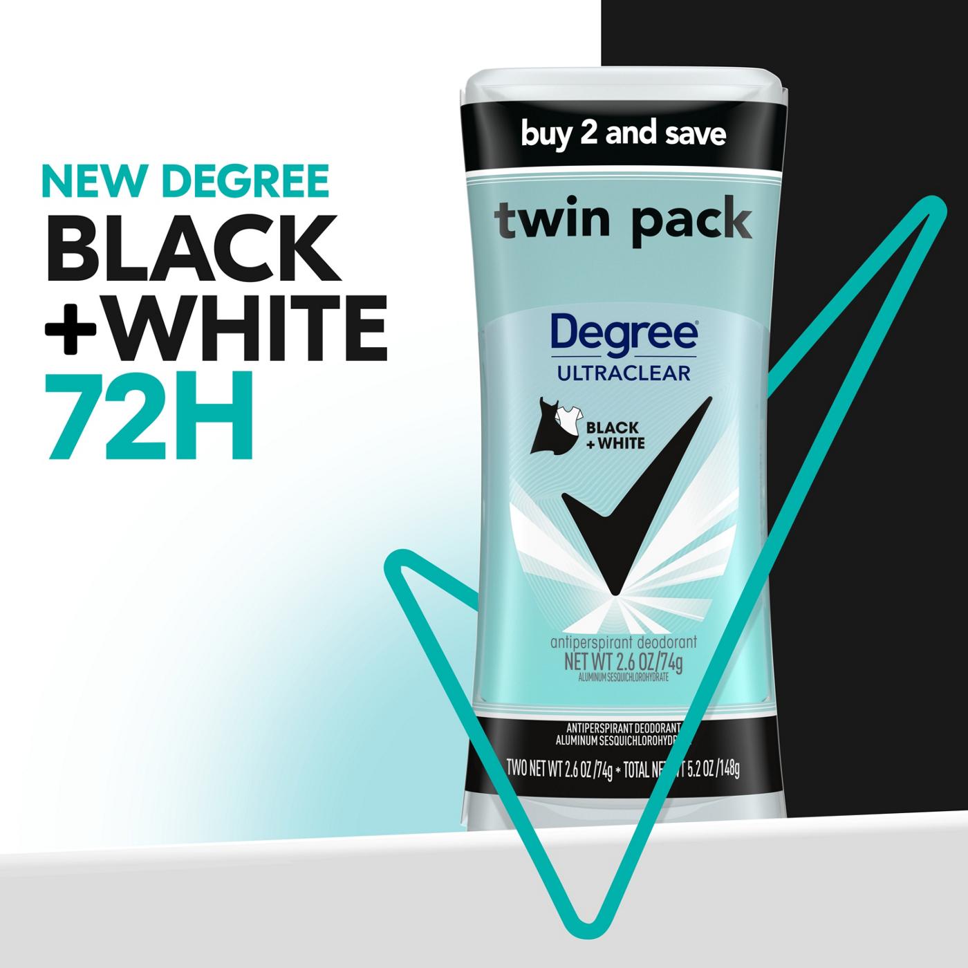 Degree UltraClear Antiperspirant Deodorant Black+White, 2.6 oz Shop