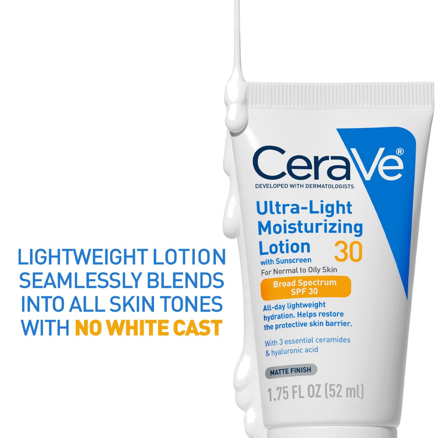 CeraVe Ultra Light Moisturizing Lotion - SPF30; image 10 of 10