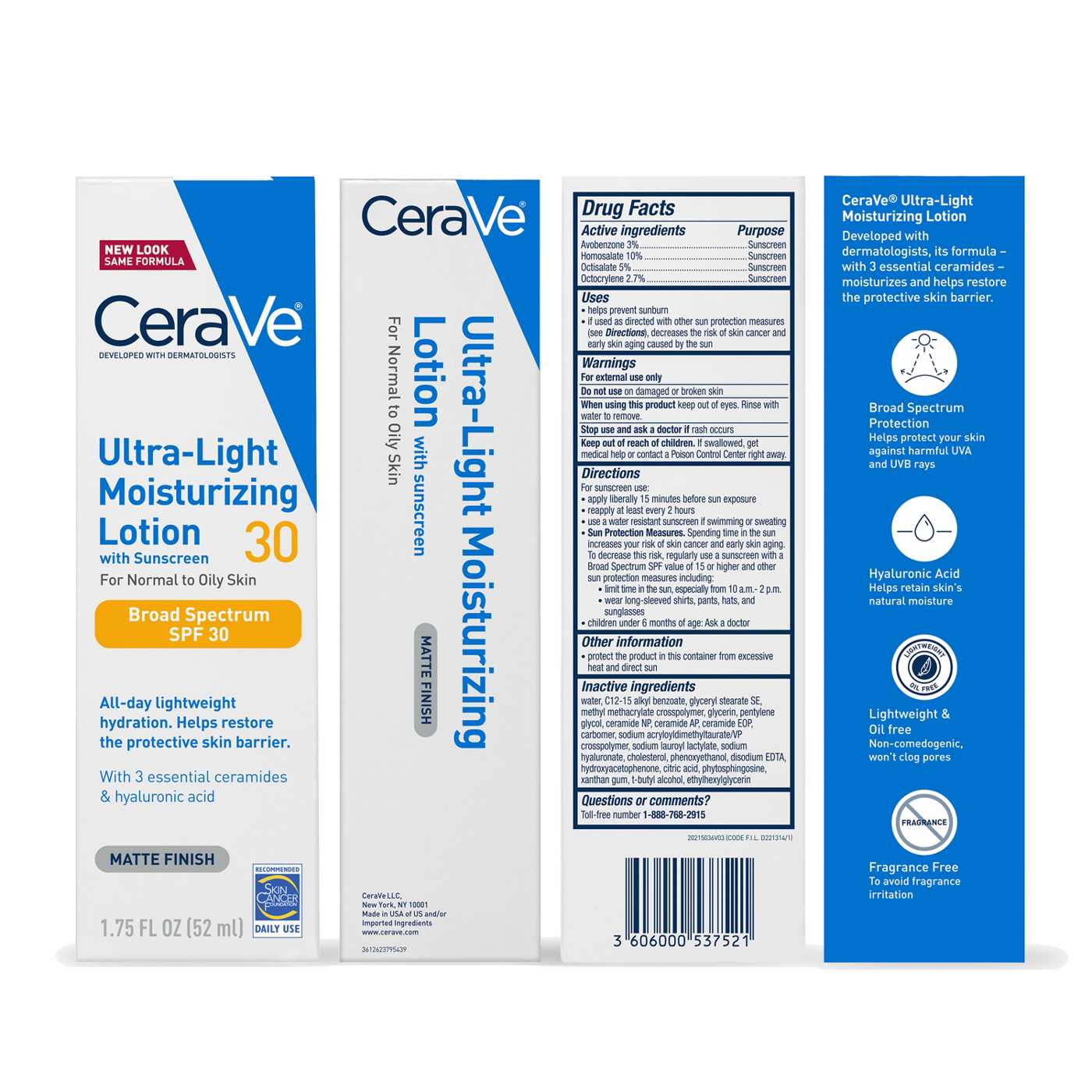 CeraVe Ultra Light Moisturizing Lotion - SPF30; image 7 of 10