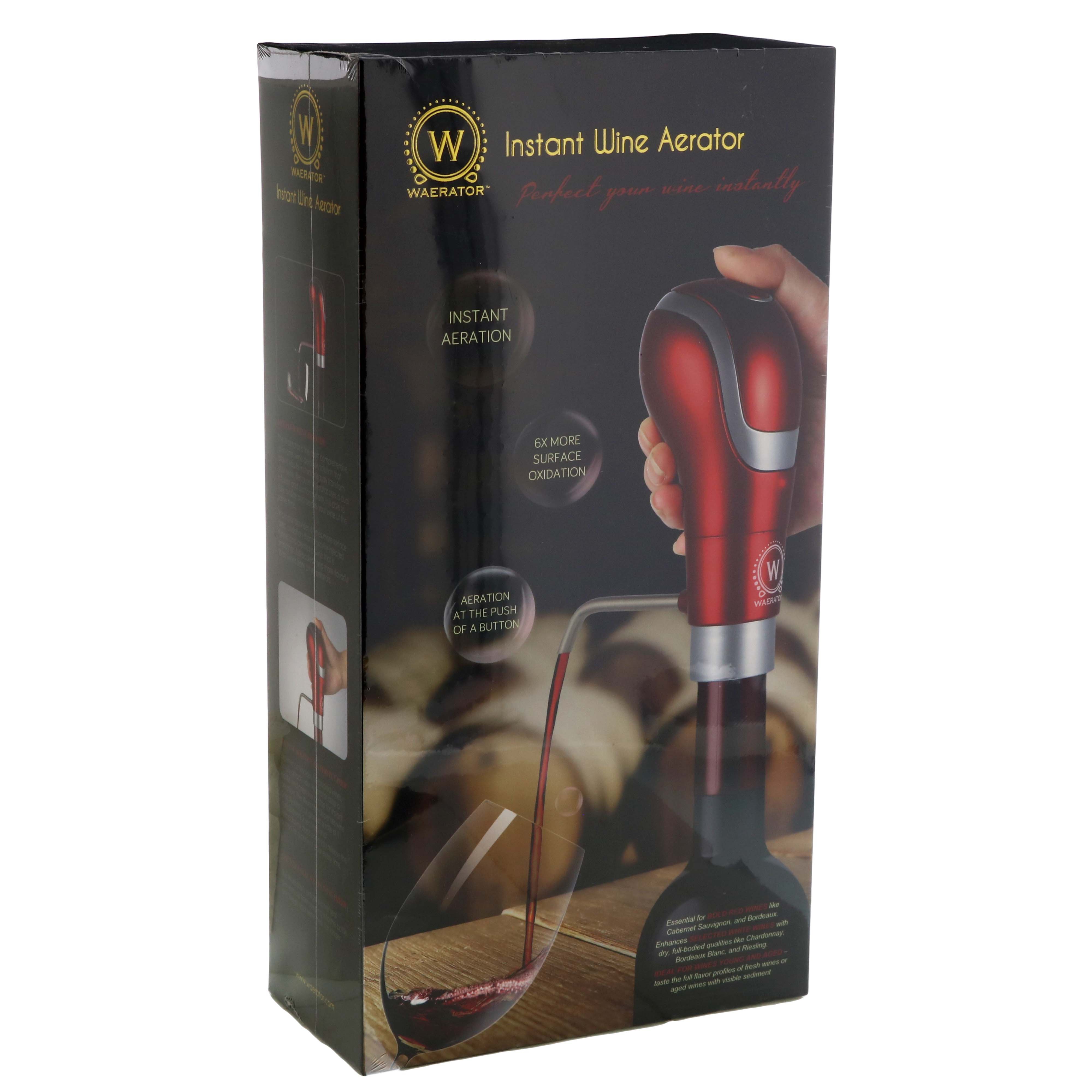 Waerator Instant Wine Aerator Red Shop Bar Tools at HEB