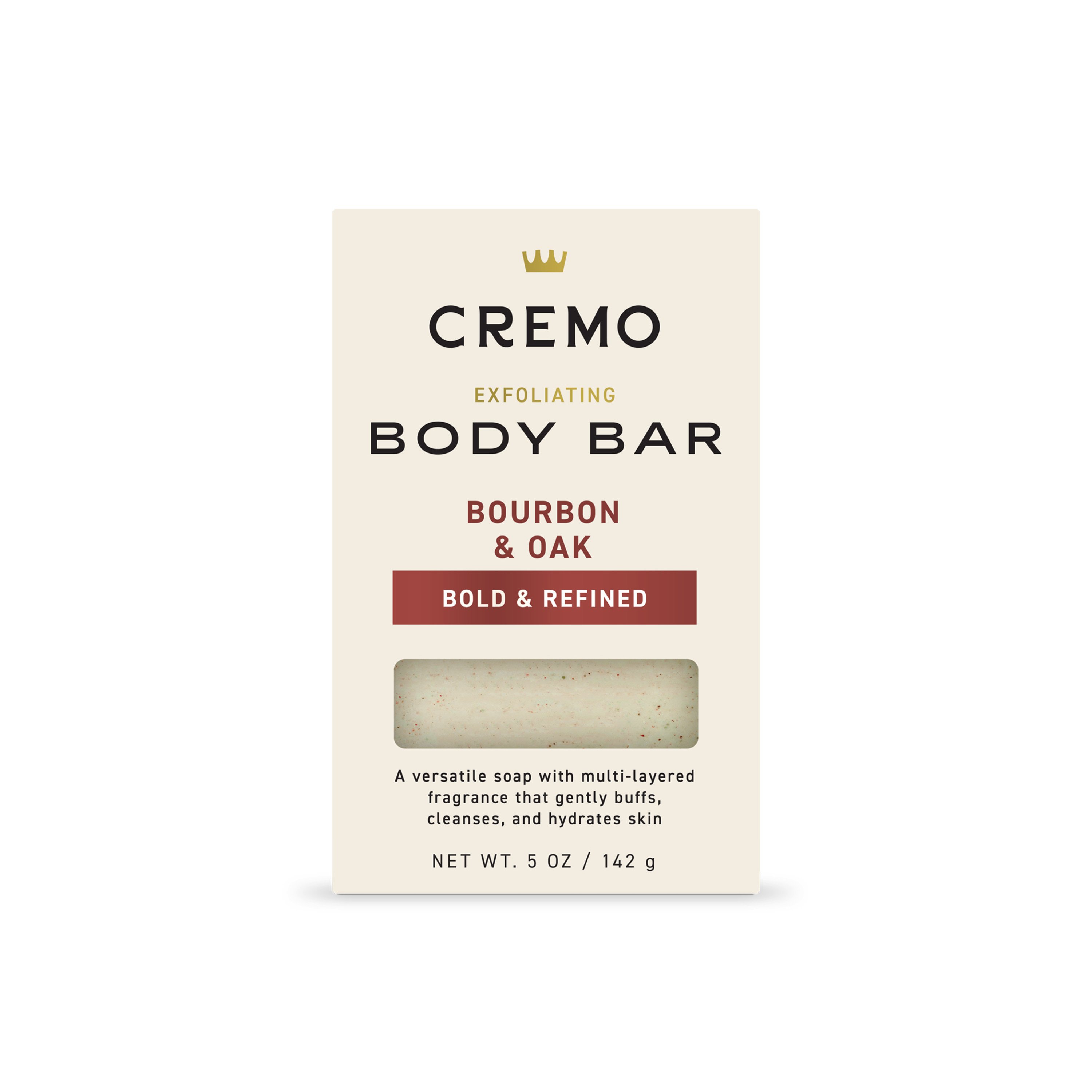  Cremo Bourbon & Oak Exfoliating Body Bars (3-Pack) - A  Sophisticated Blend of Distiller's Spice, Fine Bourbon and White Oak :  Beauty & Personal Care