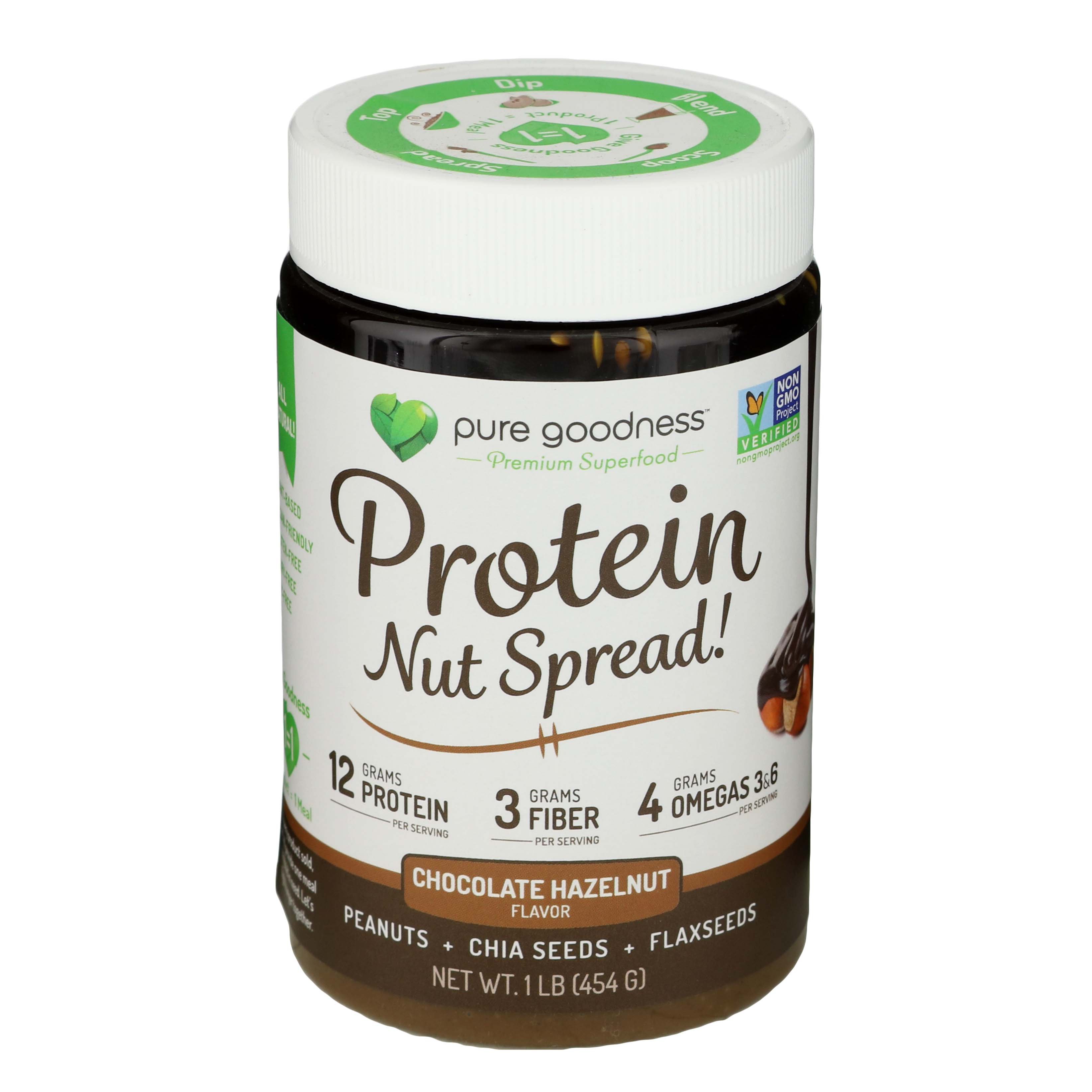 Pure Goodness Protein Nut Spread Chocolate Hazelnut Shop Diet 