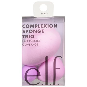 e.l.f. Complexion Makeup Sponges for Precise Coverage, 3 ct