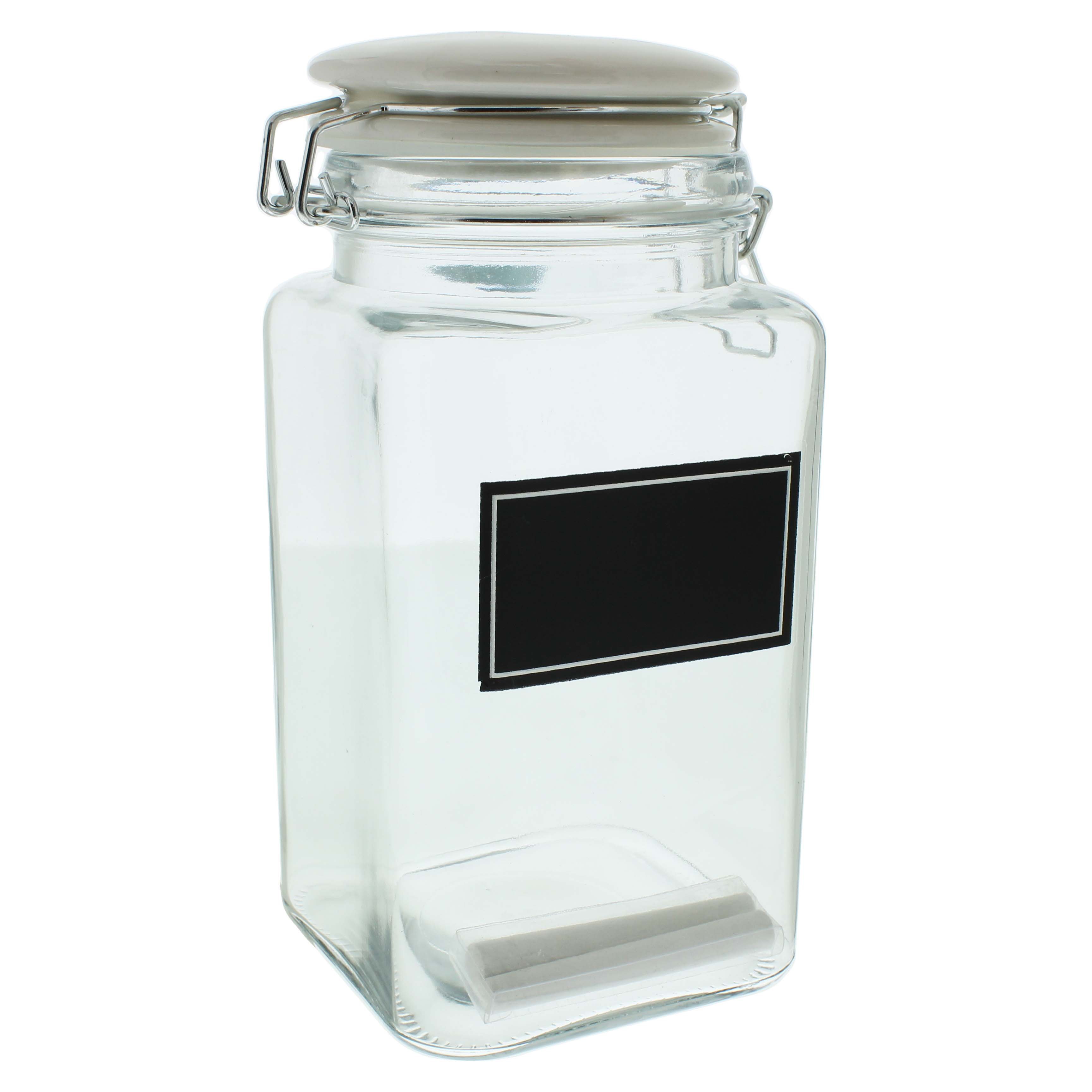Kitchen & Table by HEB Chalkboard Glass Canister Shop Food Storage