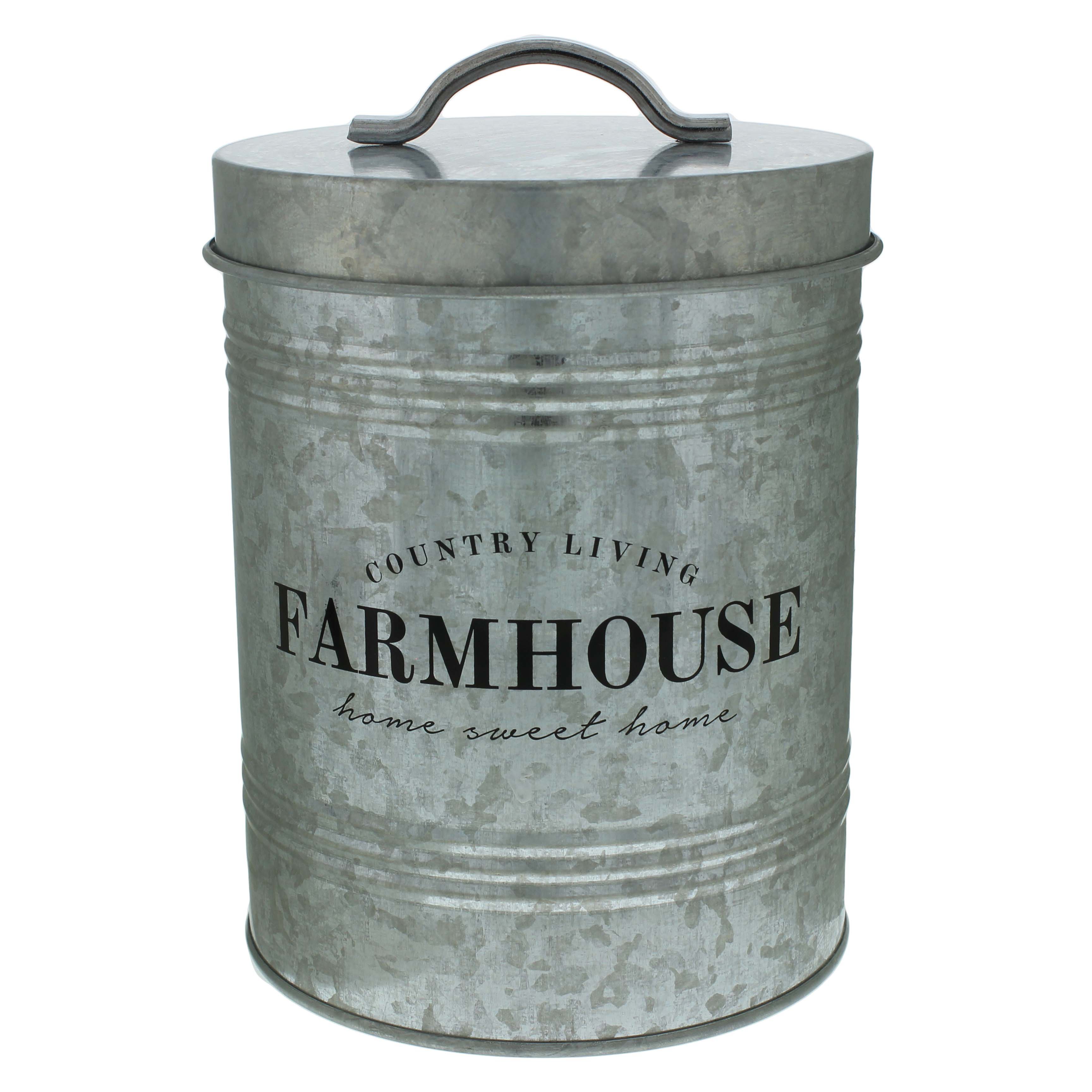 Kitchen & Table by HEB Farmhouse Galvanized Metal Canister Shop