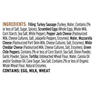 Red's 17g Protein Turkey Sausage Breakfast Burrito