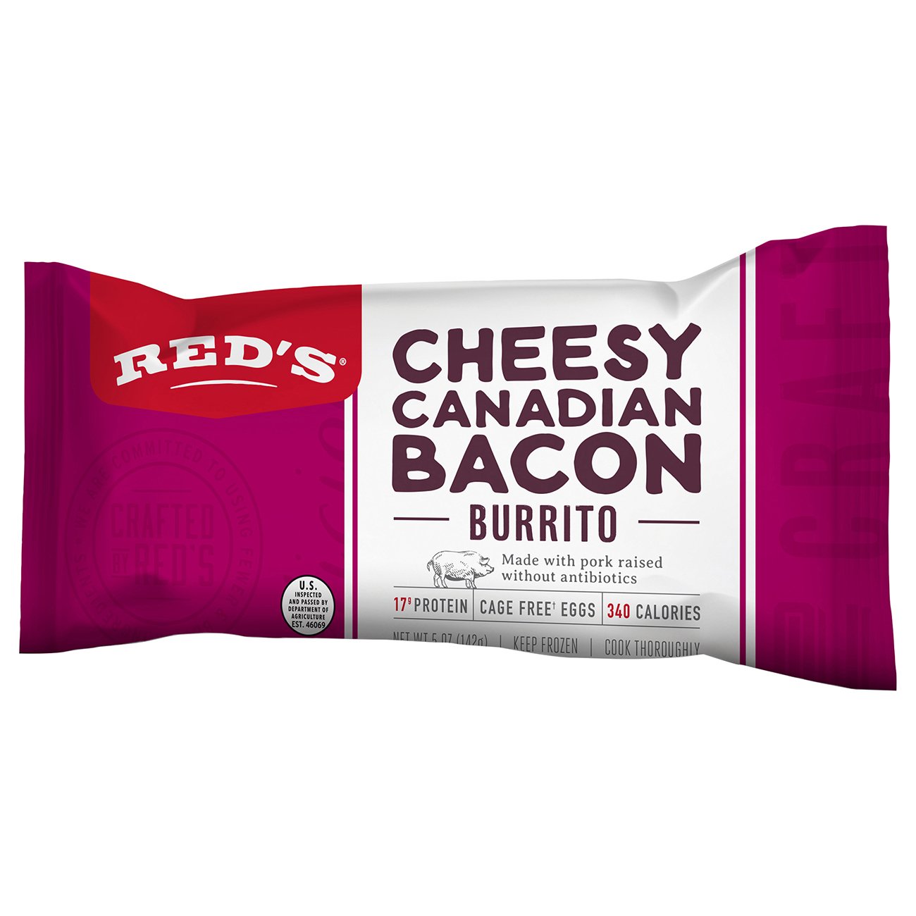 Red's Canadian Bacon Egg & Cheese Burrito Shop Entrees & sides at HEB