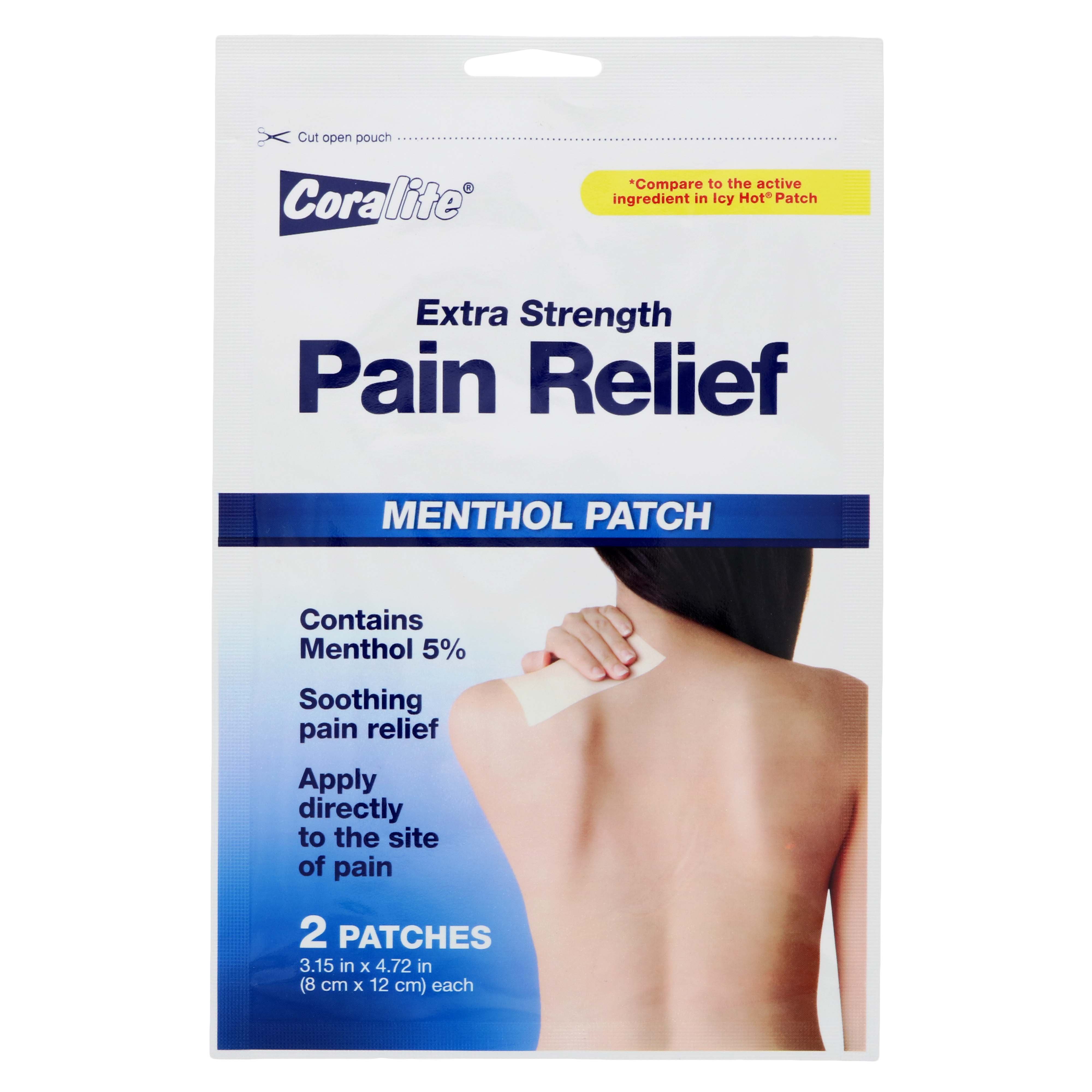 Coralite Extra Strength Pain Relief Menthol Patches Shop Muscle