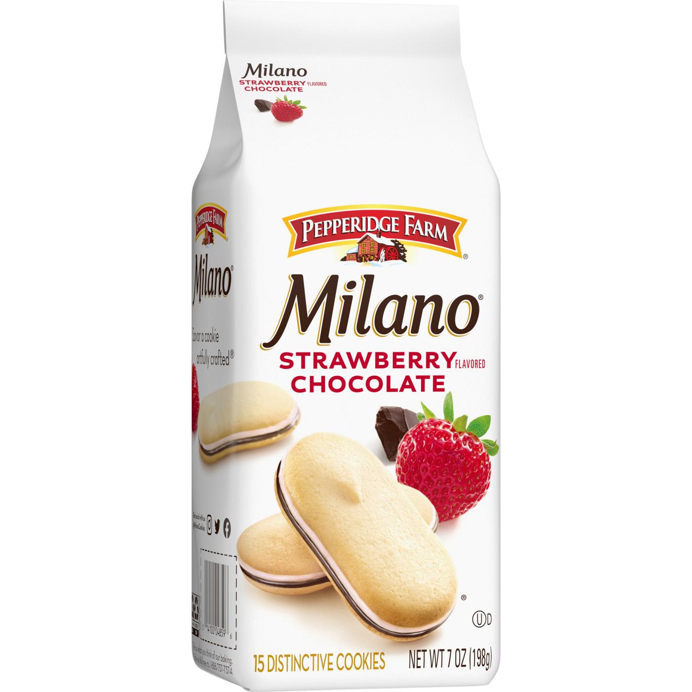 Pepperidge Farm Milano Chocolate Strawberry Flavored Cookies; image 5 of 9