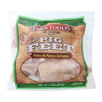 Para Todos Frozen Quartered Pork Feet, 32 oz