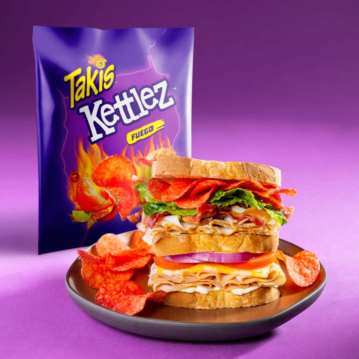 Takis Fuego Kettlez Sharing Size Bag - Hot Chili Pepper & Lime Kettle-Cooked Potato Chips; image 3 of 6