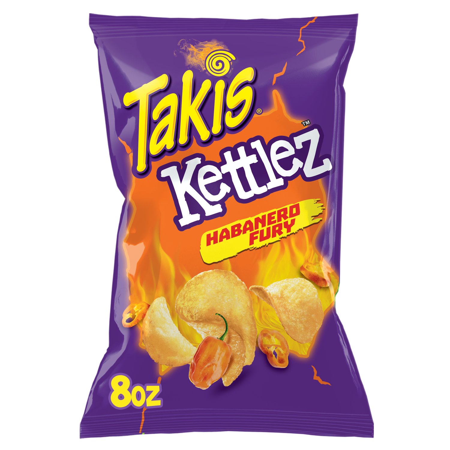 Takis Habanero Fury Kettlez Sharing Size Bag - Habanero Kettle-Cooked ...