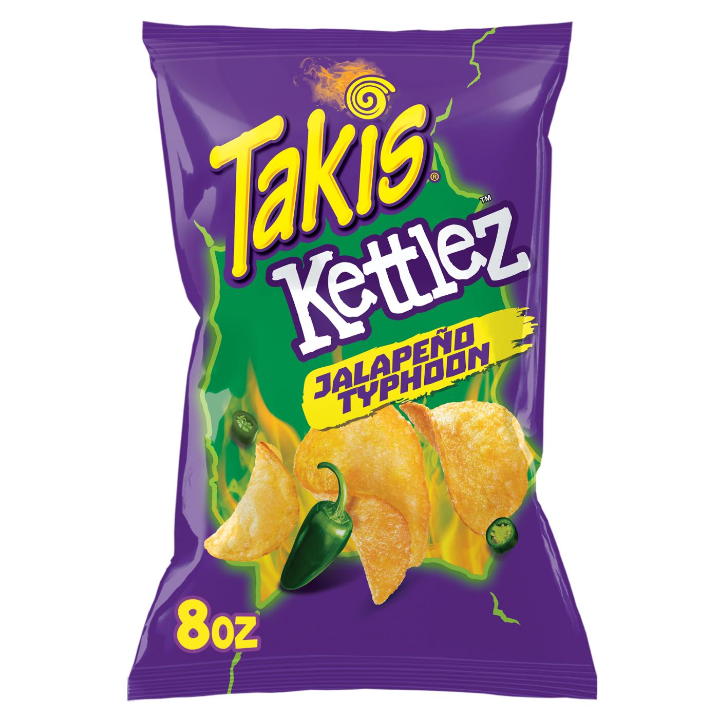 Takis Jalapeno Typhoon Kettlez Sharing Size Bag - Jalapeno Kettle-Cooked Potato Chips; image 1 of 6