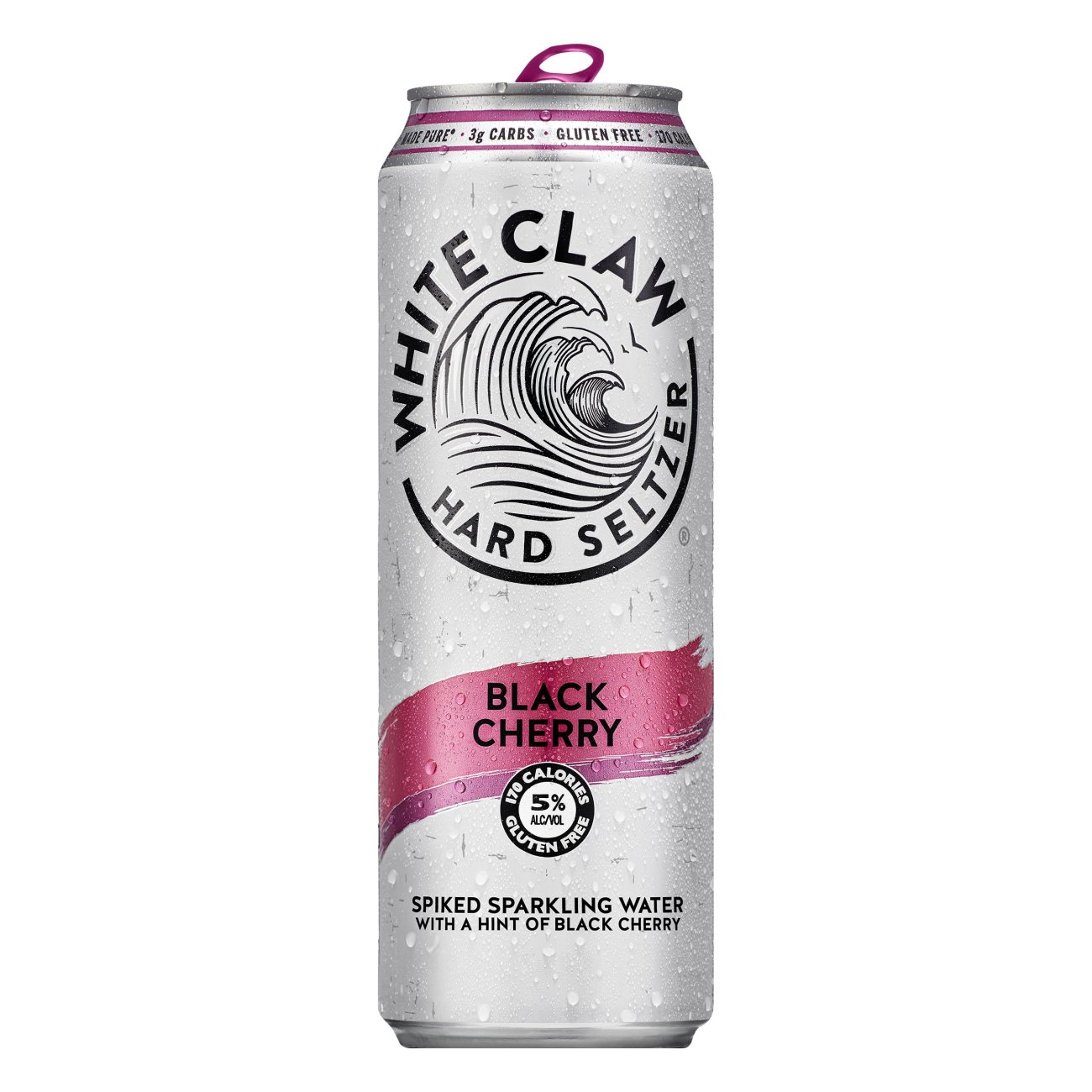 White Claw Black Cherry Hard Seltzer Can Shop Malt Beverages Coolers At H E B