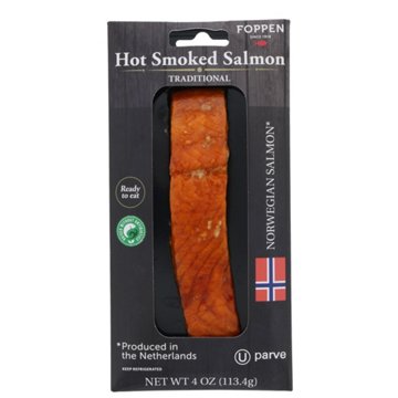 Foppen Hot Smoked Salmon - Traditional, 4 oz