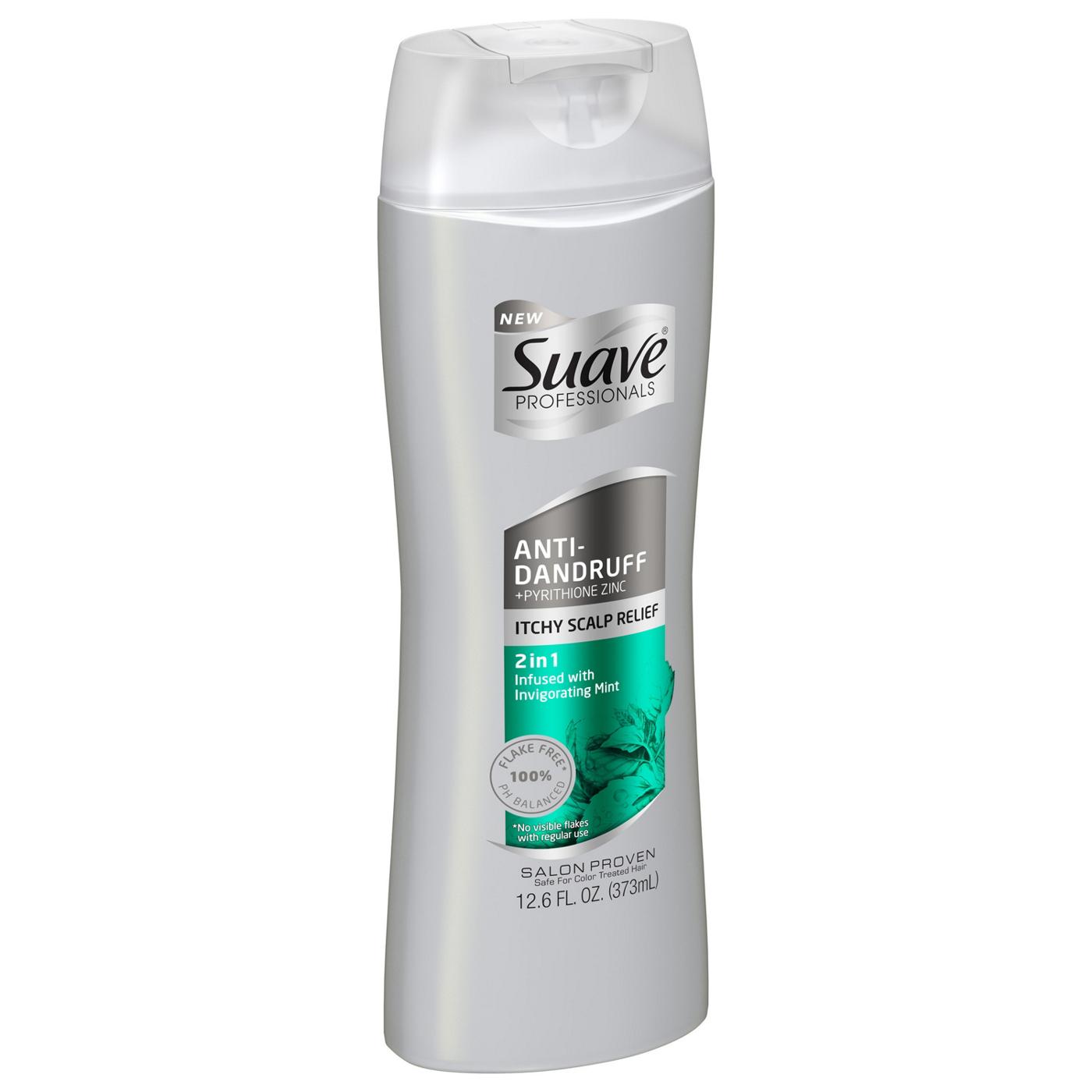 Suave Professionals Itchy Scalp Anti Dandruff 2 in 1 Shampoo and Conditioner; image 3 of 4