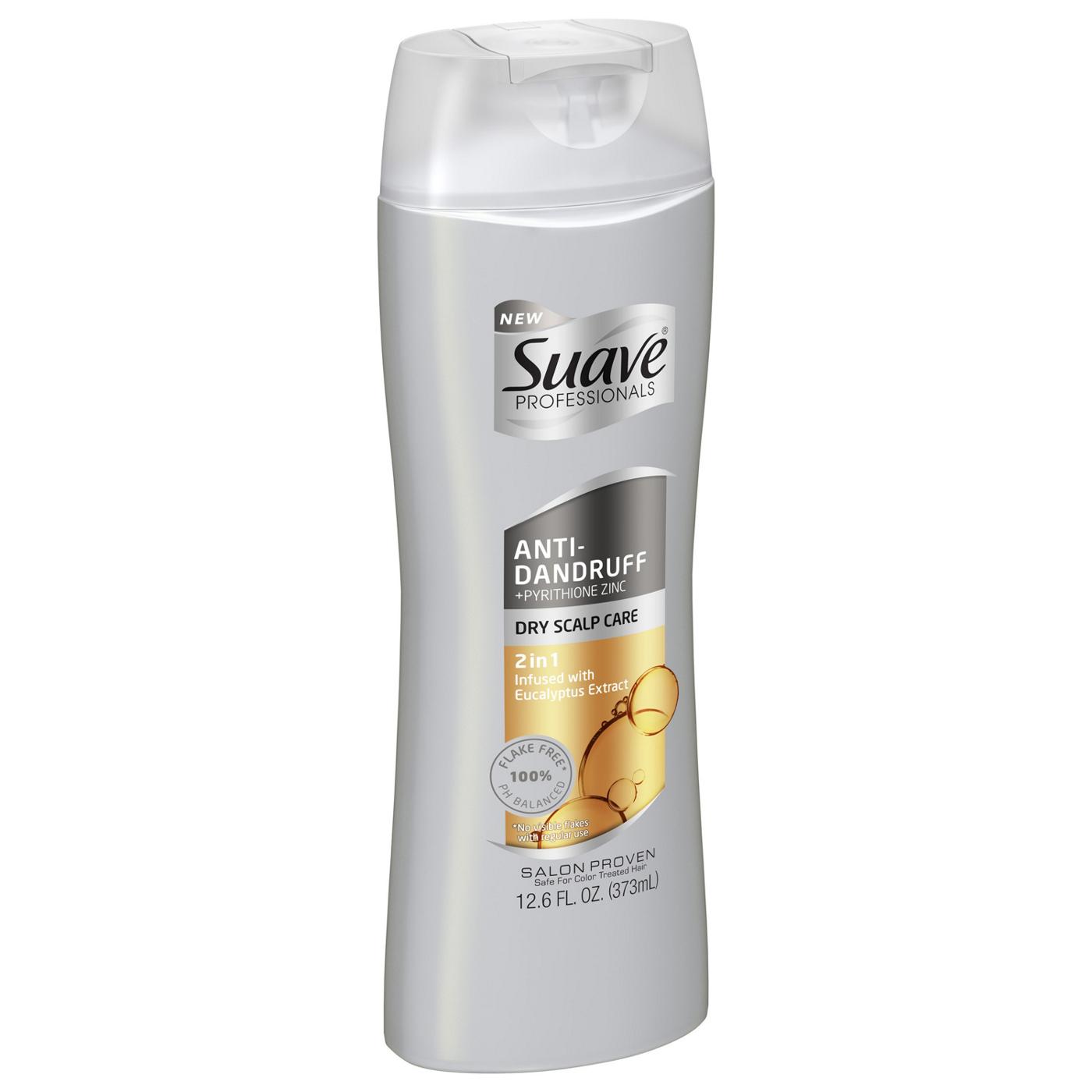 Suave Professionals Dry Scalp Anti Dandruff 2 in 1 Shampoo and Conditioner; image 3 of 4