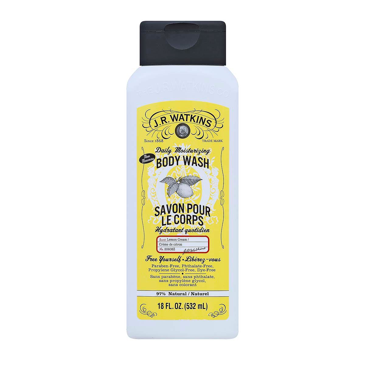 J.R. Watkins Lemon Cream Body Wash Shop Cleansers & Soaps at HEB