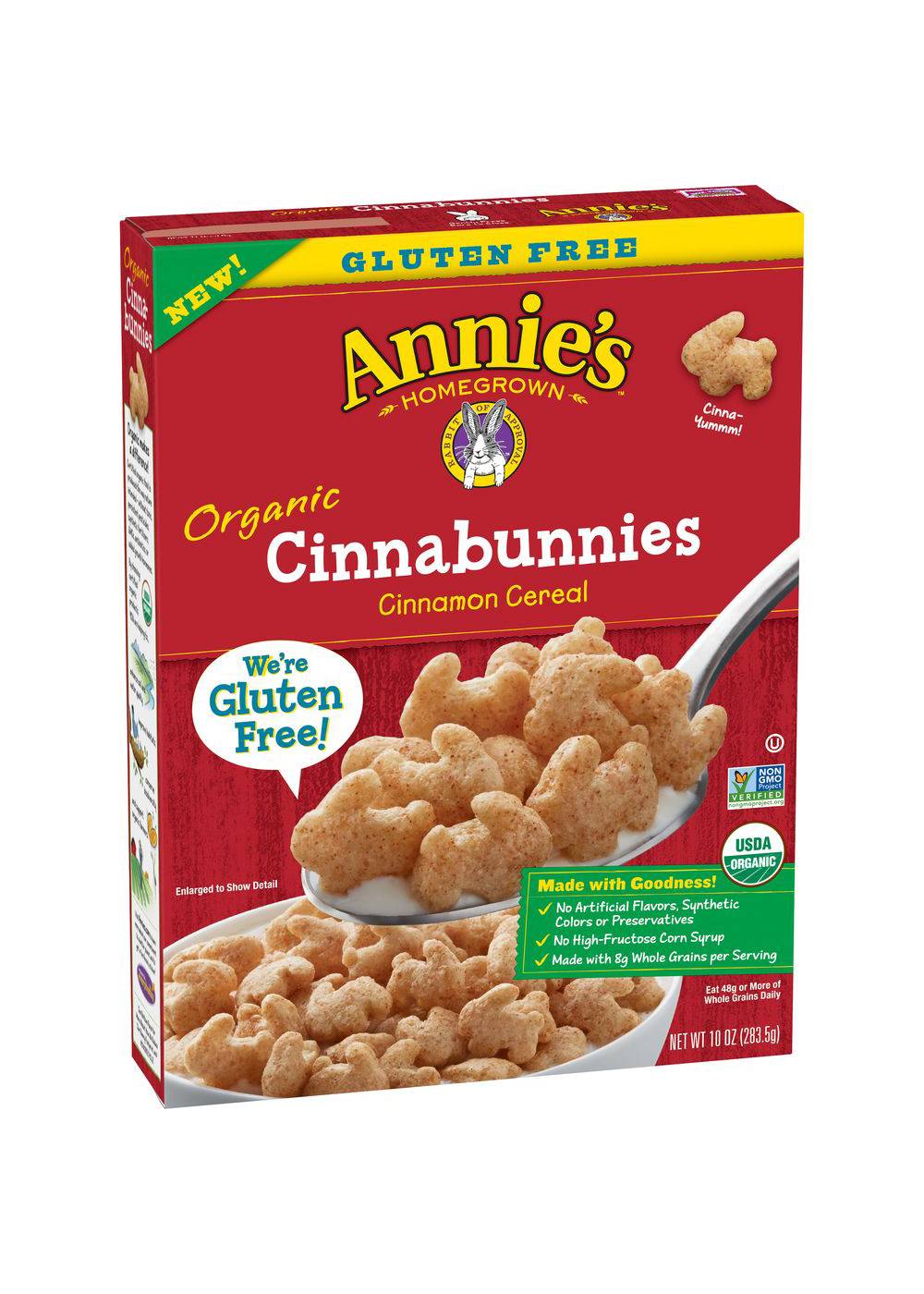 Annie's Homegrown Organic Cinnabunnies Cinnamon Cereal; image 1 of 2