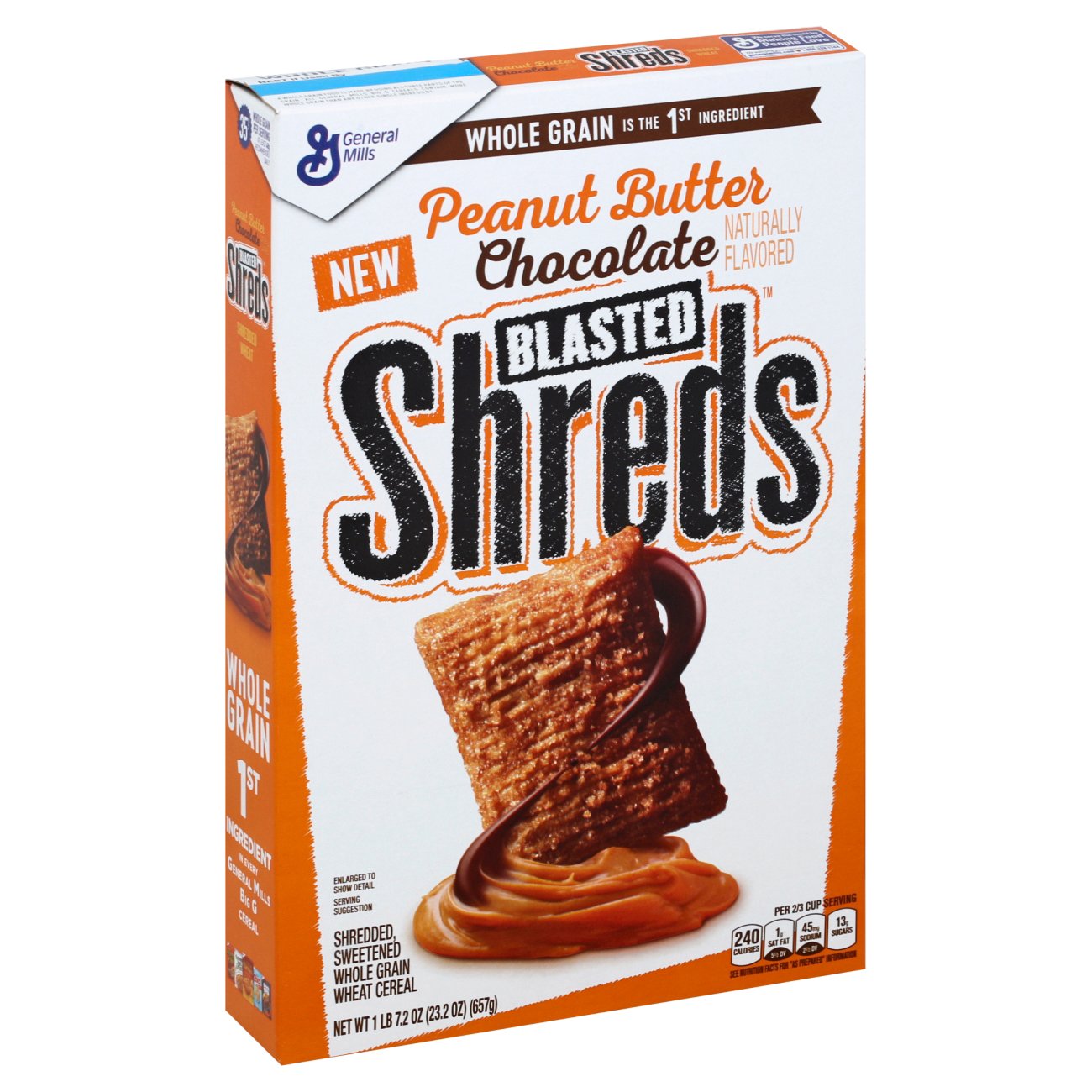 General Mills Peanut Butter Chocolate Blasted Shreds Cereal - Shop ...