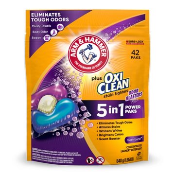 Arm & Hammer Plus Oxi Clean Odor Blasters HE Laundry Detergent Pacs - Fresh Burst