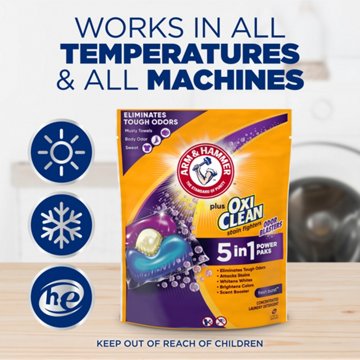 Arm & Hammer Plus Oxi Clean Odor Blasters HE Laundry Detergent Pacs - Fresh Burst