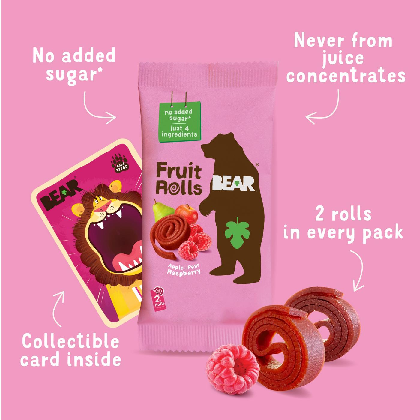 Bear Yoyos Raspberry Real Fruit Rolls; image 3 of 3