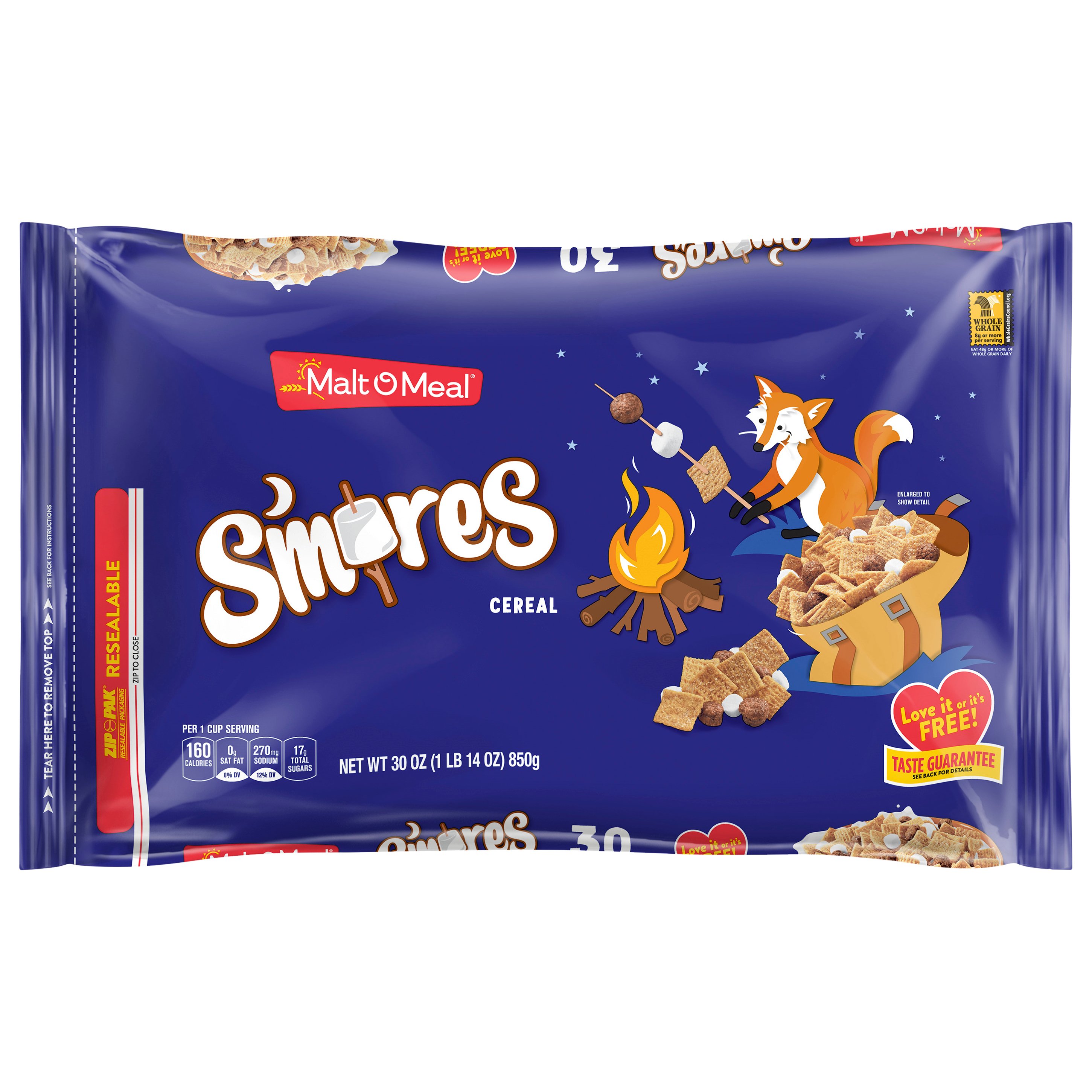 Malt-O-Meal Smores Cereal Bag - Shop Cereal at H-E-B