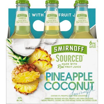 Smirnoff Sourced Pineapple Coconut, 11.2 fl oz