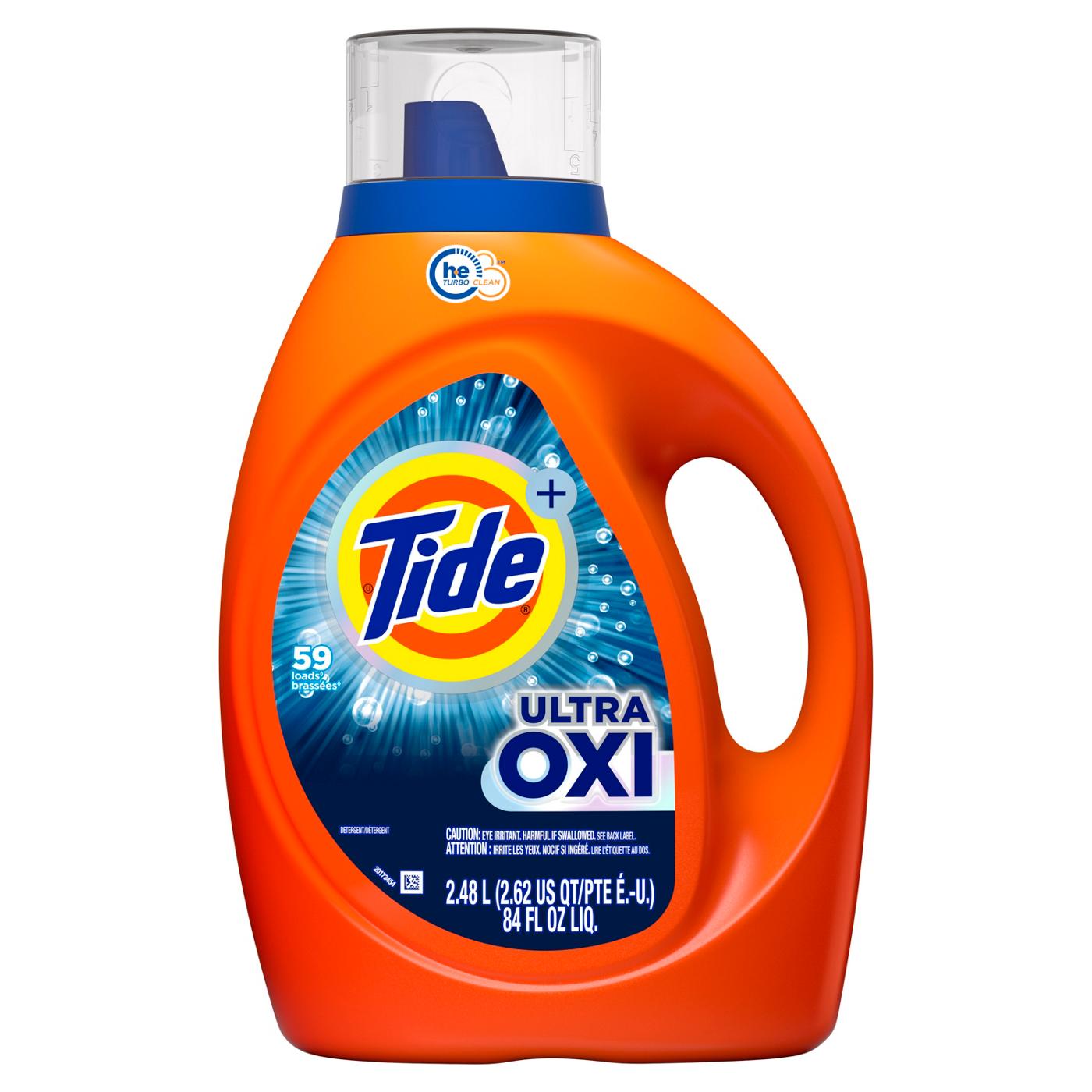 Tide + Ultra OXI HE Turbo Clean Liquid Laundry Detergent, 59 Loads; image 1 of 9