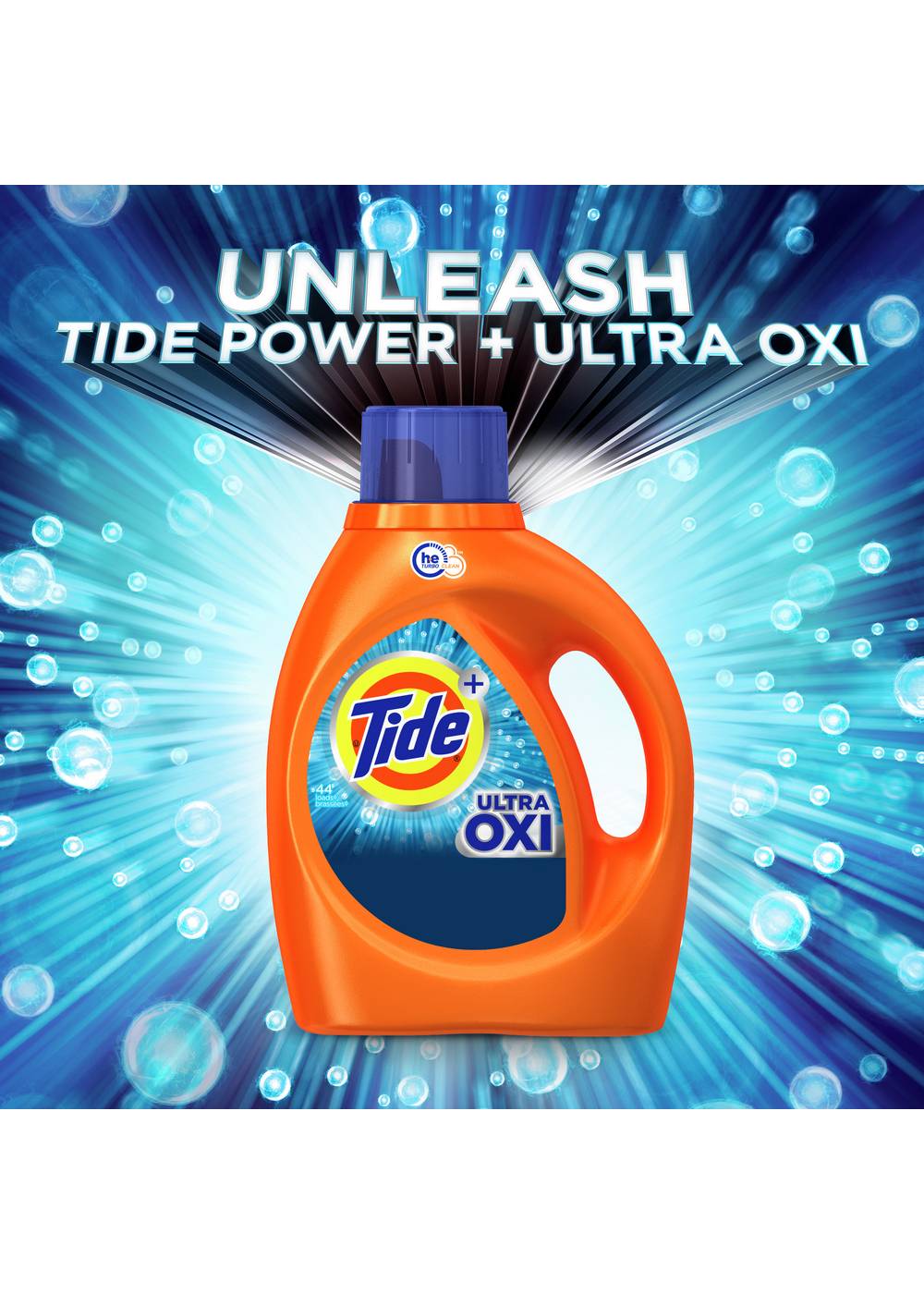 Tide + Ultra OXI HE Turbo Clean Liquid Laundry Detergent, 59 Loads; image 6 of 9