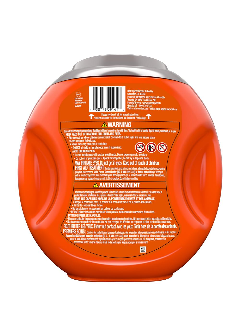 Tide PODS Ultra Oxi HE Laundry Detergent Pacs; image 9 of 9