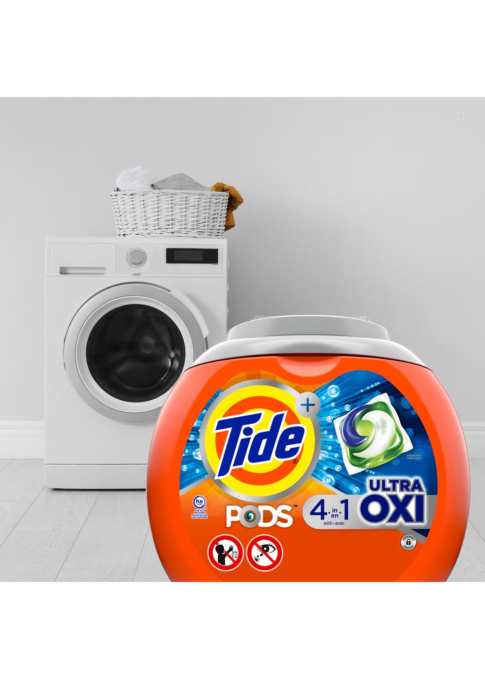 Tide PODS Ultra OXI Laundry HE Detergent Pacs; image 6 of 8