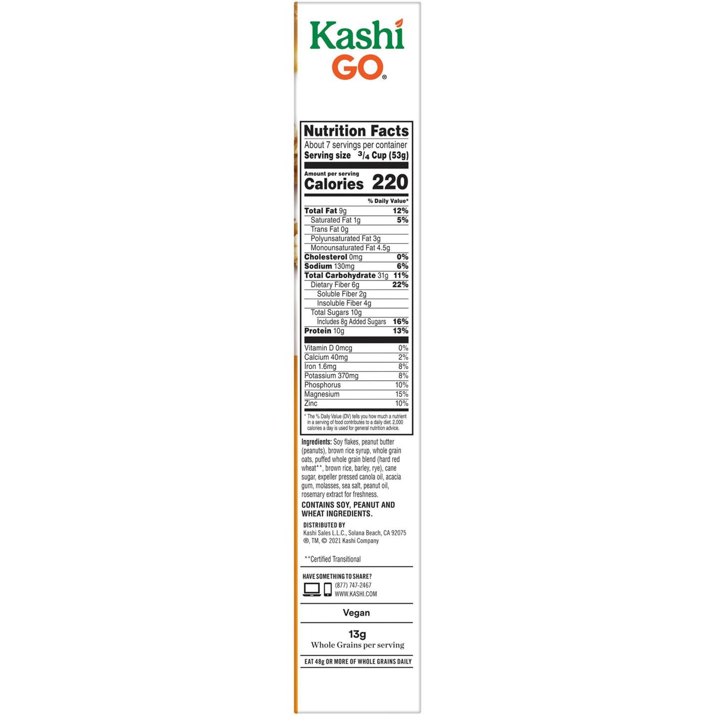 Kashi GO Peanut Butter Crunch Breakfast Cereal; image 3 of 11