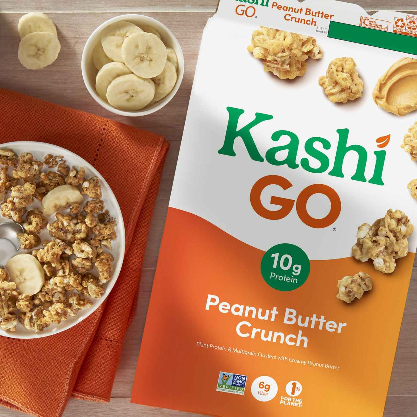 Kashi GO Peanut Butter Crunch Breakfast Cereal; image 9 of 11