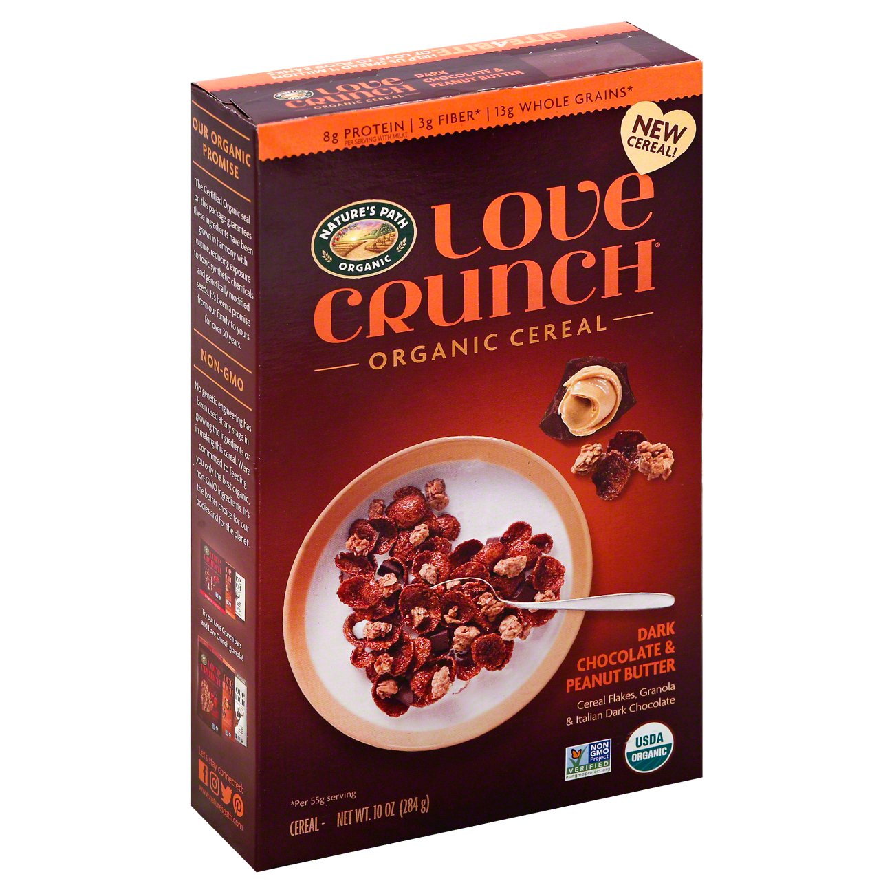Nature's Path Organic Love Crunch Dark Chocolate & Peanut Butter Cereal