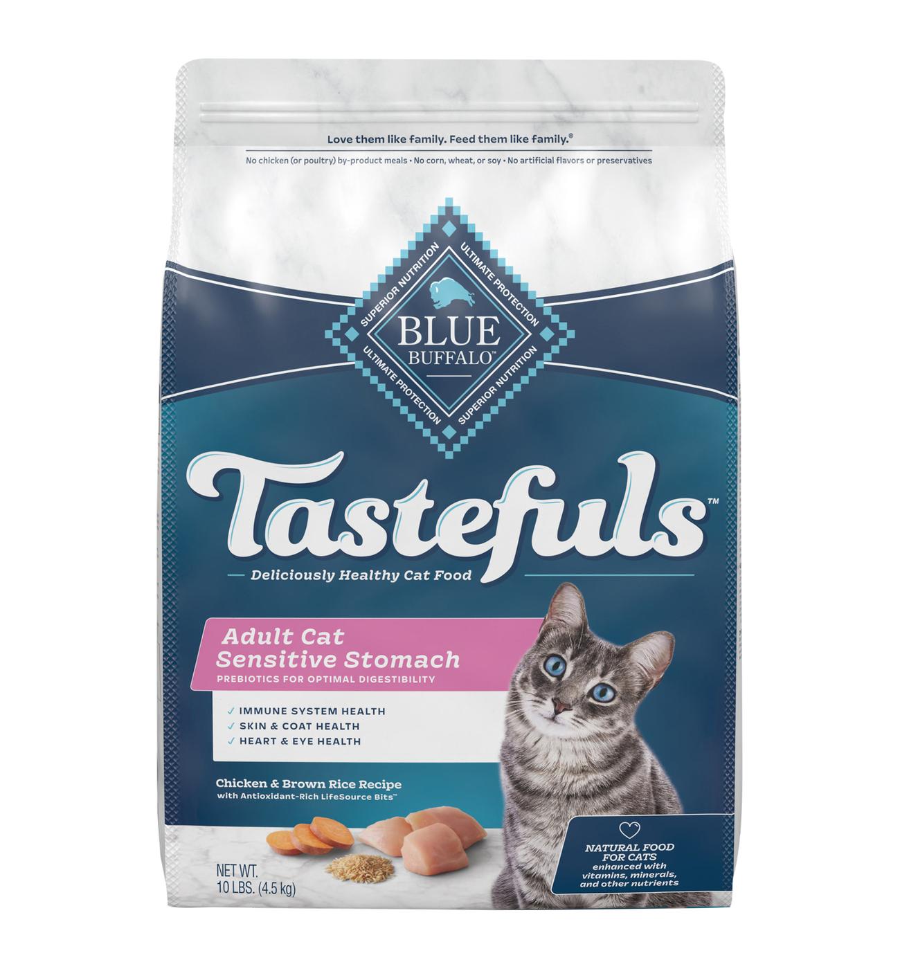 Blue Buffalo Tastefuls Sensitive Stomach Natural Adult Dry Cat Food Chicken