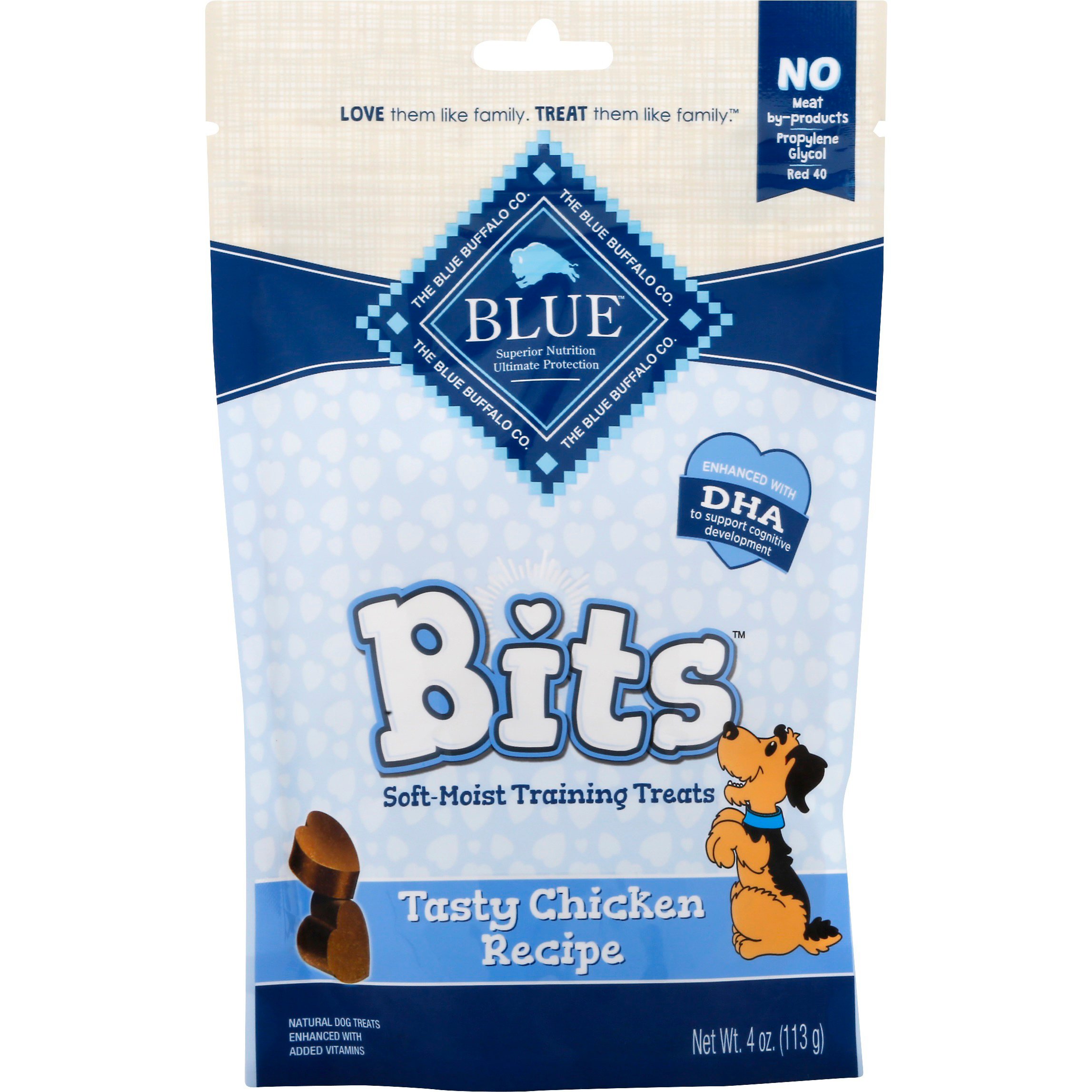 Blue Buffalo BLUE Bits Tasty Chicken Recipe Dog Treats Shop Dogs at HEB