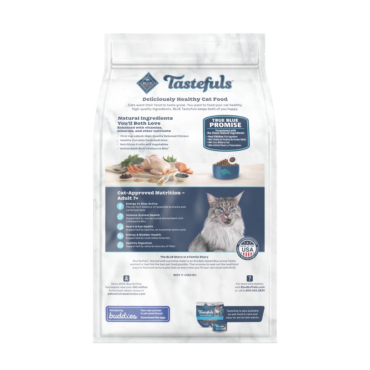 Blue Buffalo Tastefuls Adult 7+ Natural Dry Cat Food - Chicken; image 2 of 2