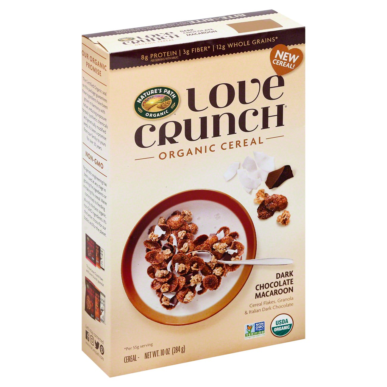 Nature's Path Organic Love Crunch Dark Chocolate Macaroon Cereal - Shop ...